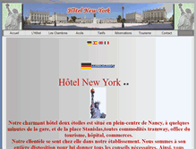 Tablet Screenshot of hotelnew-york.fr
